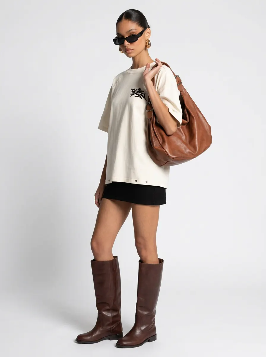 Clean studio fashion portrait, AI product photography by ENLY